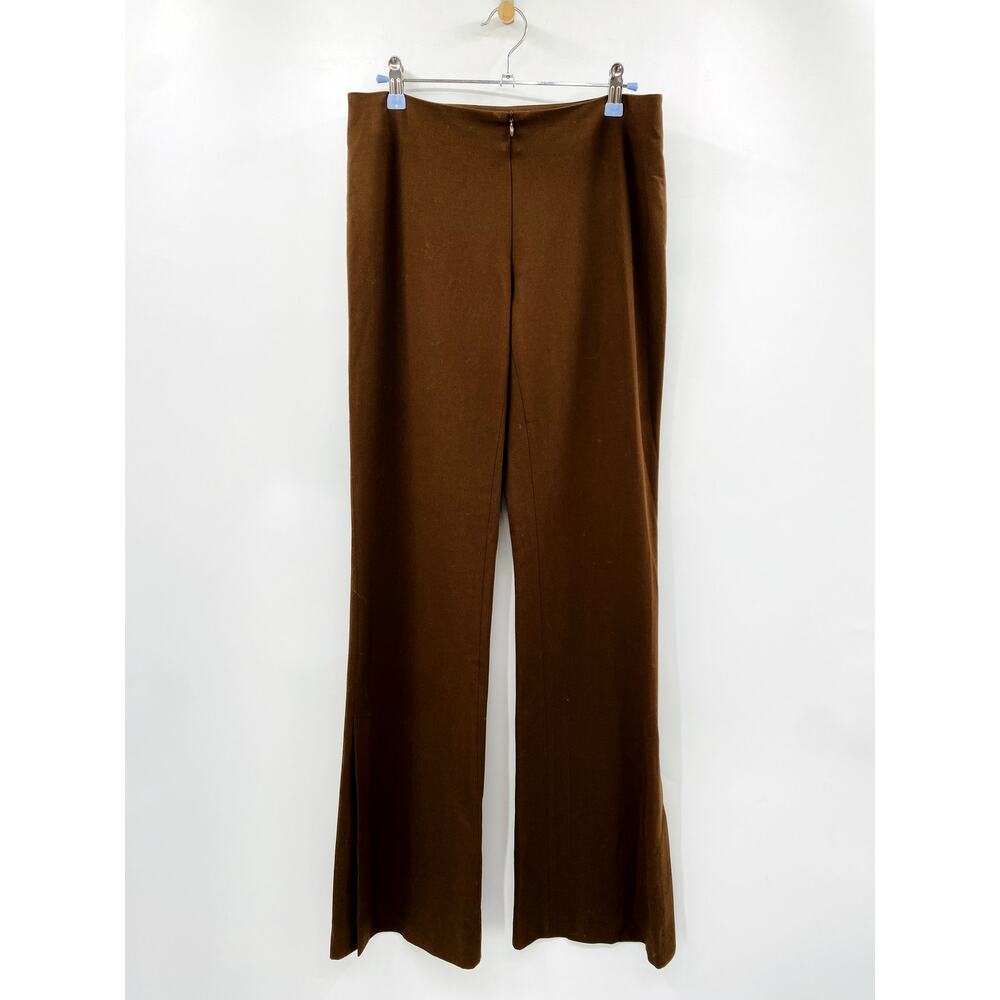 Barbara Bui Initials‎ Brown Flare Leg Zip Pants
